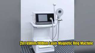 দুই মোড হাড় মেরামত ব্যথা উপশম 650nm 808nm লো পাওয়ার লেজার ম্যাগনেটিক রিং মেশিন