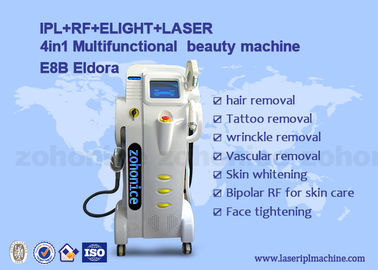 4in1 Mulfifunction RF nd yag লেজার IPL OPT SHR পেশাদার ব্যথাহীন লেজার হেয়ার রিমুভাল মেশিন
