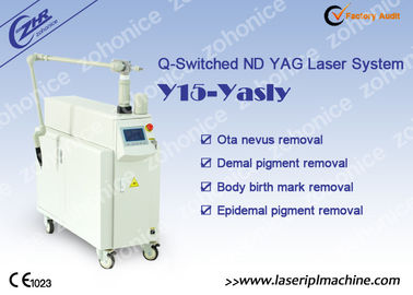 Q সুইচড Nd Yag 1064nm 532nm 755nm পিকো দ্বিতীয় লেজার ট্যাটু অপসারণ মেশিন
