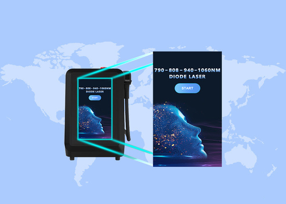 808nm 790nm 1060nm 940nm ডায়োড লেজার মেশিন ত্বক সাদা এবং চুল অপসারণের জন্য