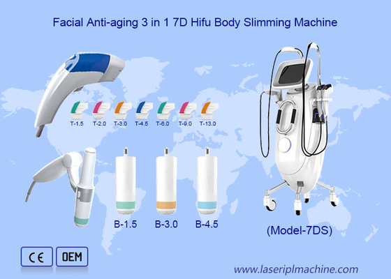 পেশাদার 7 ডি হিফু চোখের wrinkles অপসারণ শরীরের আকৃতি মুখ উত্তোলন MMFU মেশিন