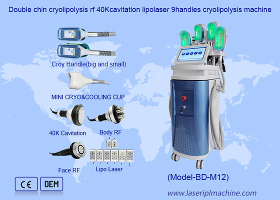 40K Cavitation RF Lipo 360 Cryo Cool Body Sculpting Fat Freezing ওজন কমানোর মেশিন