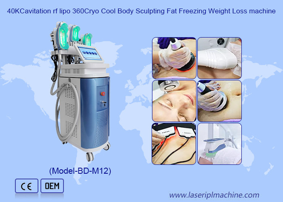 40K Cavitation RF Lipo 360 Cryo Cool Body Sculpting Fat Freezing ওজন কমানোর মেশিন