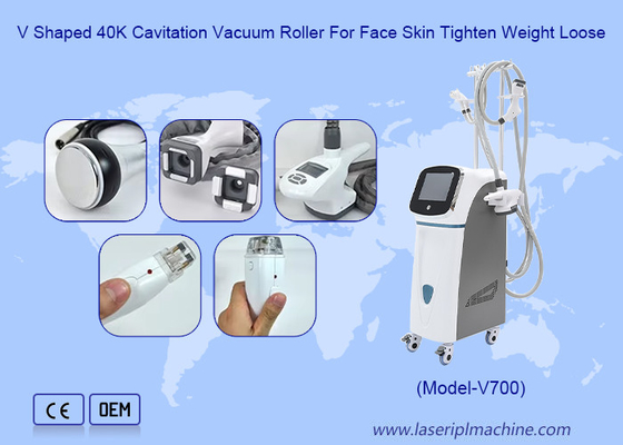 5in1 ভ্যাকুয়াম আরএফ রোলার 40k Cavitation ইনফ্রারেড লেজার শরীর slimming মেশিন
