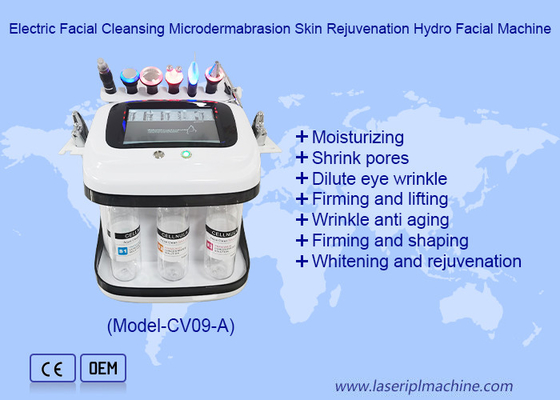 ত্বকের পুনরুজ্জীবন Microdermabrasion বুদ্বুদ অক্সিজেন আরএফ হাইড্রো অ্যাকোয়া পিলিং মেশিন