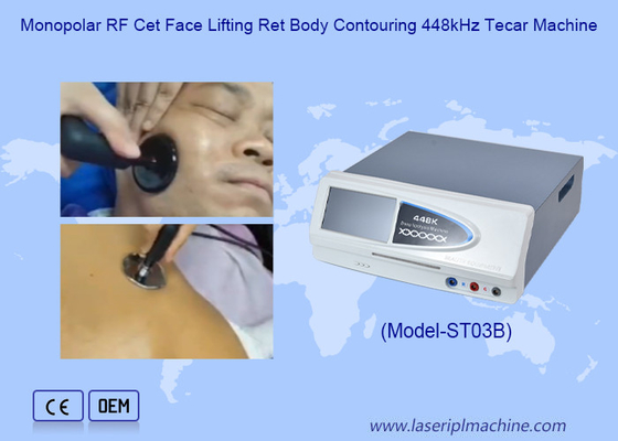রিট Cet Rf ফিজিওথেরাপি 448KHZ Tecar শরীরের রেডিও ফ্রিকোয়েন্সি মেশিন