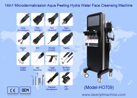 14in1 Microdermabrasion Aqua Peeling Hydra Water Face Cleansing Machine
