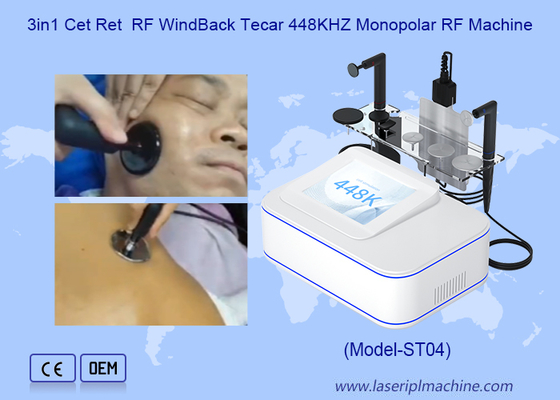 448khz Cet Ret প্রতিরোধক আরএফ ব্যথা উপশম Tecar থেরাপি মেশিন