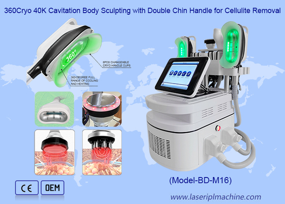 Multifunctional 360 Cryo 40K Cavitation Body Sculpting Machine With Chin And Rf Cavitation Laser