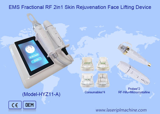 মুখের সঙ্কুচিত পোরস wrinkles অপসারণ Microcrystalline RF সৌন্দর্য মেশিন