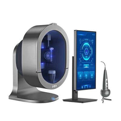 ভালো দাম 2in1 3 ক্যামেরা 3 ডি এআই মাইক্রোস্কোপিক স্ক্যালপ হ্যান্ডেল স্ক্যালপ স্ক্যানার মুখের ত্বক বিশ্লেষক অনলাইন