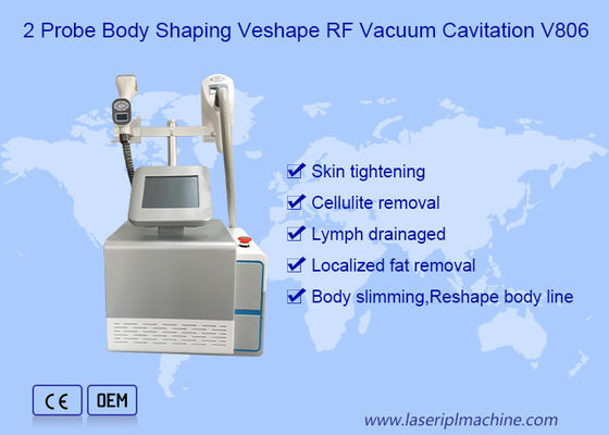 পোর্টেবল 2in1 80Kpa Cavitation 2 প্রোবস বডি স্লিমিং ভেলা মেশিন