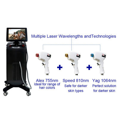 মাইক চ্যানেল 4D 1600W 808 ডায়োড লেজার চুল অপসারণ মেশিন Y9 প্রো
