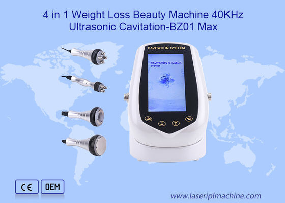 4 ইন 1 ওজন হ্রাস 40KHz হোম অতিস্বনক Cavitation সৌন্দর্য মেশিন