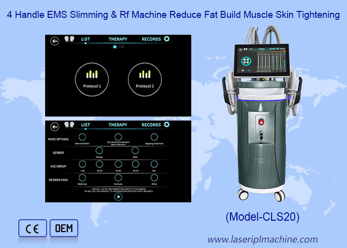 Fat Burning Rf Ems Body Shaper Four Way Four Control Device HI-EMT Machine