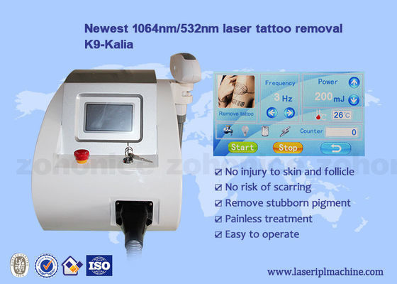 ভালো দাম Portable Mini nd yag Laser 1064nm / 532nm Wavelength Tattoo Removal Machine অনলাইন
