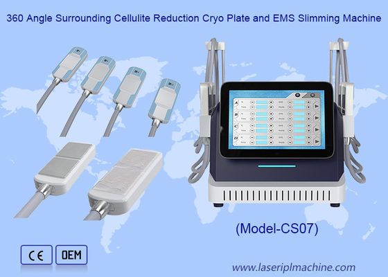 ভালো দাম ৩৬০ কোণ ঘিরে থাকা সেলুলাইট হ্রাস ক্রিও প্লেট এবং ইএমএস স্লিমিং মেশিন অনলাইন