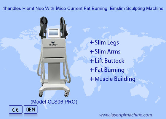 ভালো দাম ৪ হ্যান্ডেলস মাসল বিল্ডিং এইচআইইএমটি ইলেক্ট্রোম্যাগনেটিক পেশী স্টিমুলেটর বডি স্কাল্পটিং মেশিন অনলাইন