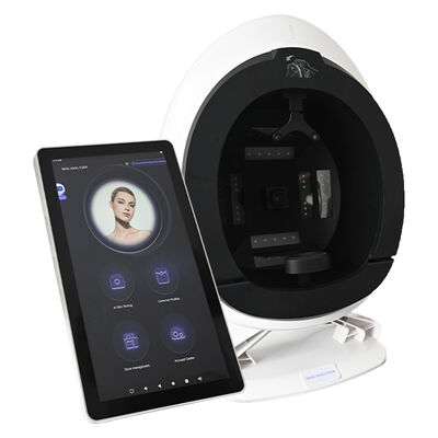 ভালো দাম মুখের জন্য পোর্টেবল 3 ডি ত্বক বিশ্লেষণ মেশিন ঝাঁকুনি রঙ্গক স্ক্যানার অনলাইন