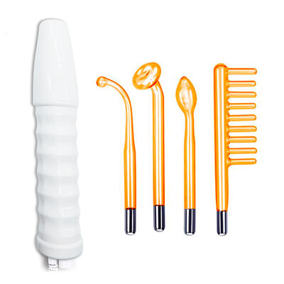 ভালো দাম 4 ইন 1 220v হোম ইউজ বিউটি ডিভাইস Abs হাই ফ্রিকোয়েন্সি স্কিন থেরাপি ওয়ান্ড অনলাইন