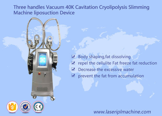 ভালো দাম ভ্যাকুয়াম 40k Cavitation Cryolipolysis Slimming মেশিন Liposuctio ডিভাইস তিন হ্যান্ডলগুলি অনলাইন