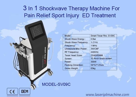 ভালো দাম 3 ইন 1 ODM Extracorporeal Shockwave Therapy Machine for Ed অনলাইন